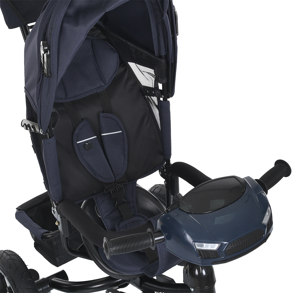 Велосипед триколісний Turbo Trike MT 1006-9 з батьківською ручкою Синій - фото 4 Велосипед триколісний Turbo Trike MT 1006-9 з батьківською ручкою Синій - фото 4