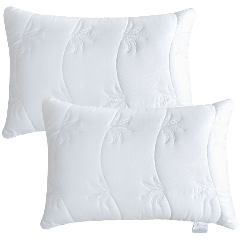 Набор подушек IDEIA Aloe Vera антиаллергенная ткань с пропиткой алоэ 50х70 см (2338194574)