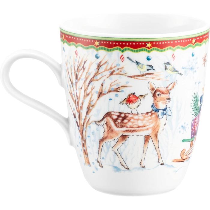 Кружка рождественская Seltmann Weiden Олень санками фарфор 400 мл (2675264) Кружка рождественская Seltmann Weiden Олень санками фарфор 400 мл (2675264)