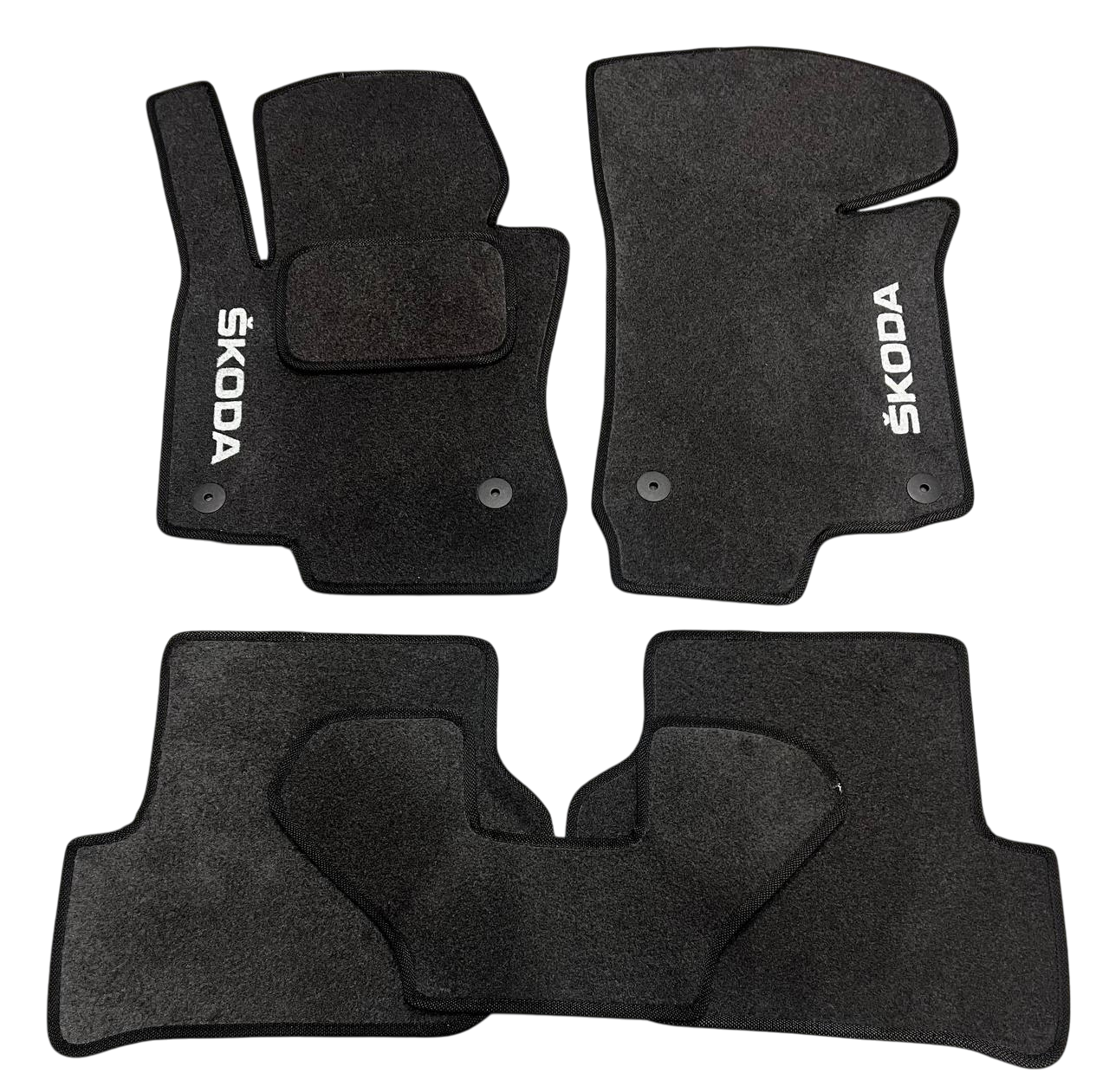 Коврики в салон ворсовые для Skoda Octavia A5 2004-2013 5 шт. Черный (27326732)