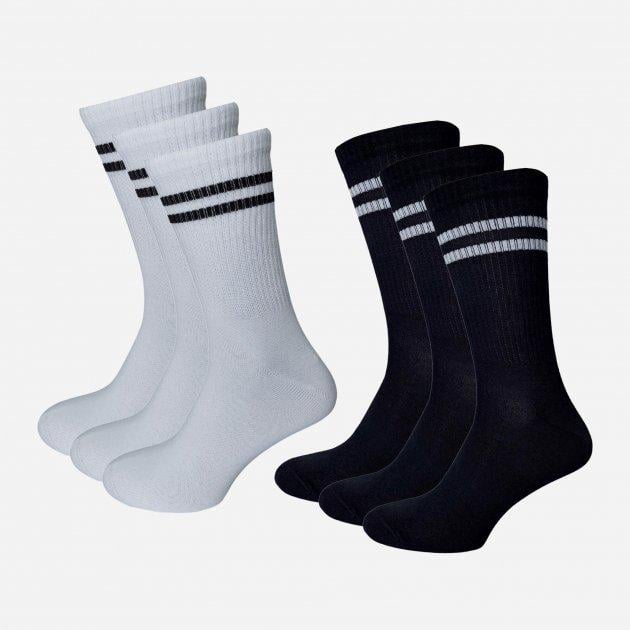 Набор носков Лео Sport Cotton Теннис р. 40-42 6 пар Черный/Белый (6400177340)