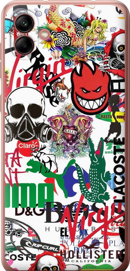 Чехол на Samsung Galaxy A04 A045F Many different logos (4022u-2831-42517) Чехол на Samsung Galaxy A04 A045F Many different logos (4022u-2831-42517)