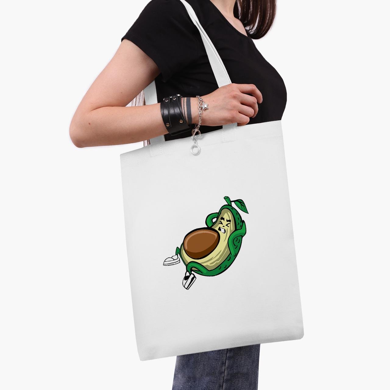 Еко сумка шоппер Avocado Fitness 41х35 см Білий (9227-2030-WT1)