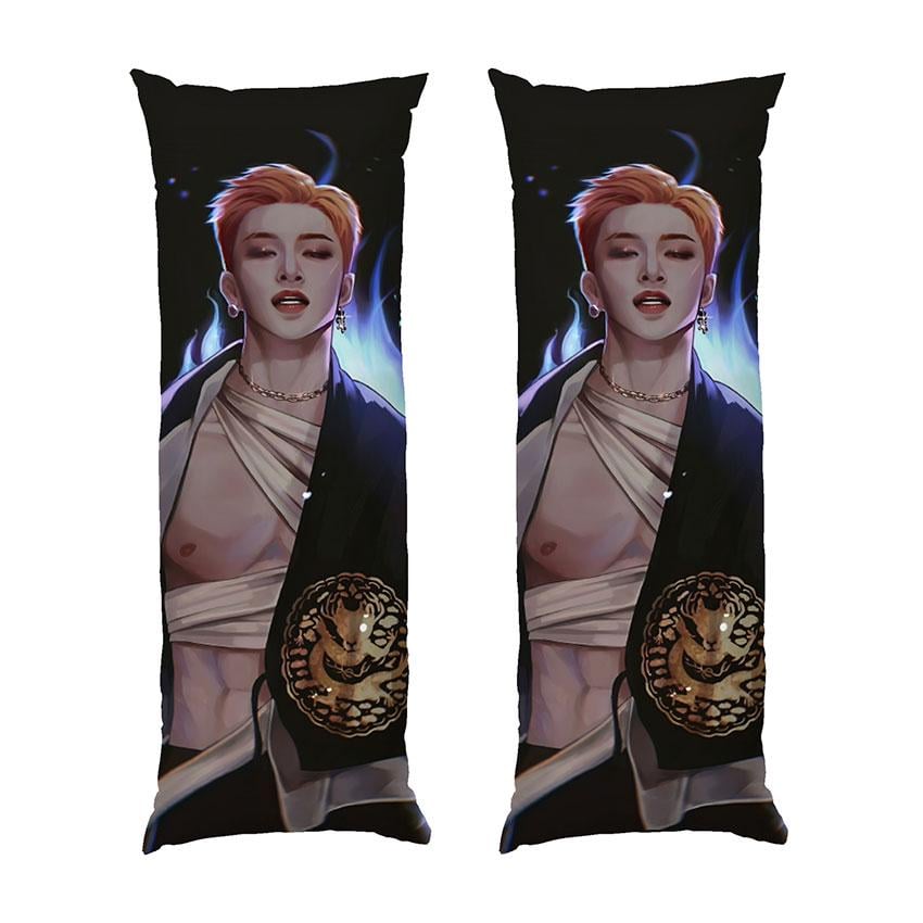 Подушка дакимакура Bang Chan Stray Kids габардин 120х40 см (113256-1)
