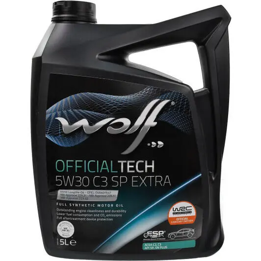 Моторное масло WOLF Officialtech C3 SP Extra 5W-30 5 л (1049360) Моторное масло WOLF Officialtech C3 SP Extra 5W-30 5 л (1049360)