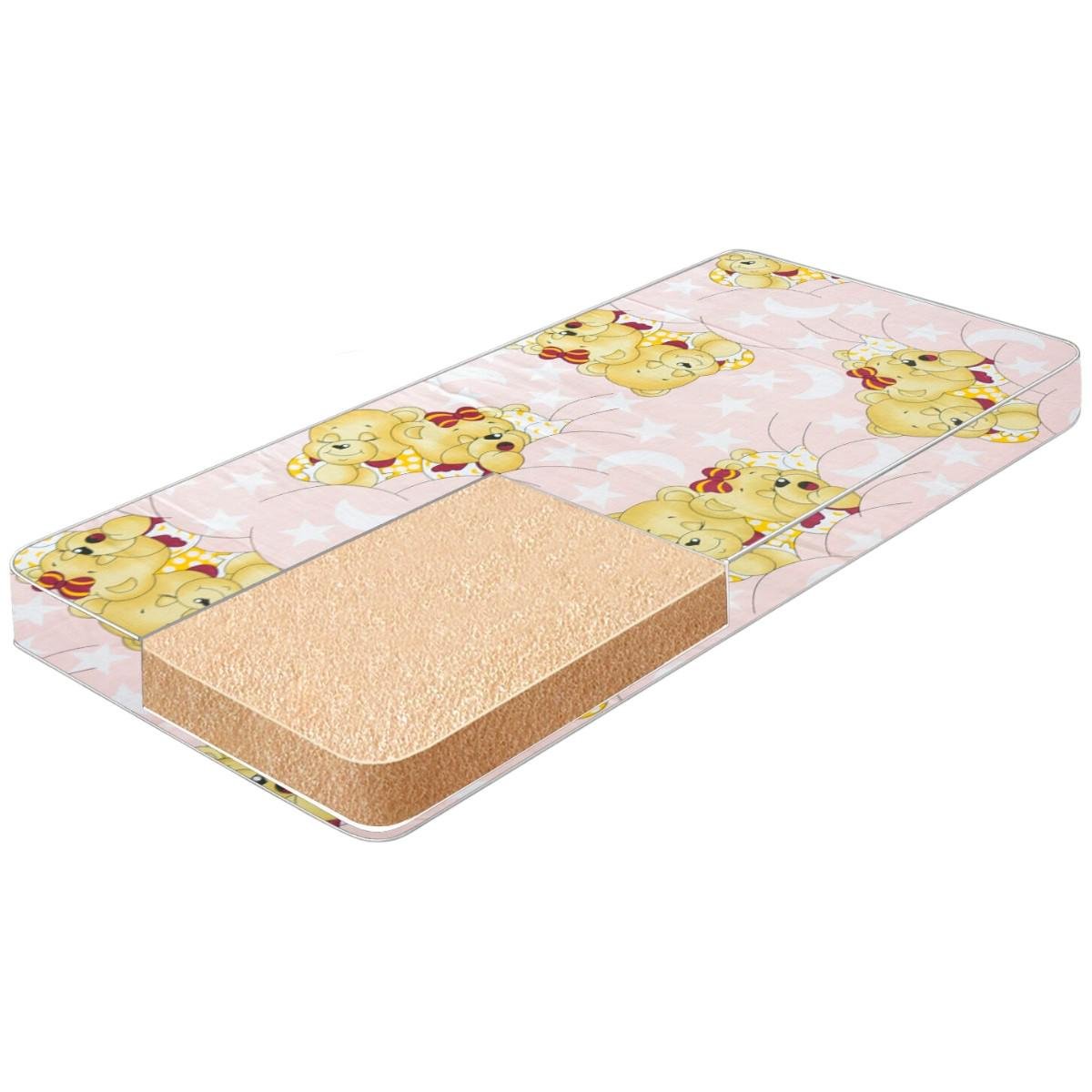 Матрас детский Homefort Спящий мишка 120х60х6 см Розовый (11123) Матрас детский Homefort Спящий мишка 120х60х6 см Розовый (11123)