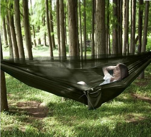 Гамак туристический с брезентом и москитной сеткой 260х140 см - фото 3 Гамак туристический с брезентом и москитной сеткой 260х140 см - фото 3