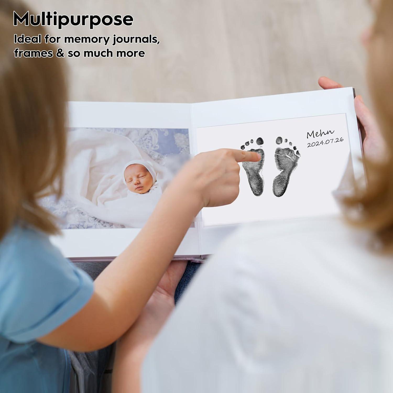 Набір для створення відбитків дитячих ручок і ніжок Чорний (20293) - фото 7 Набір для створення відбитків дитячих ручок і ніжок Чорний (20293) - фото 7