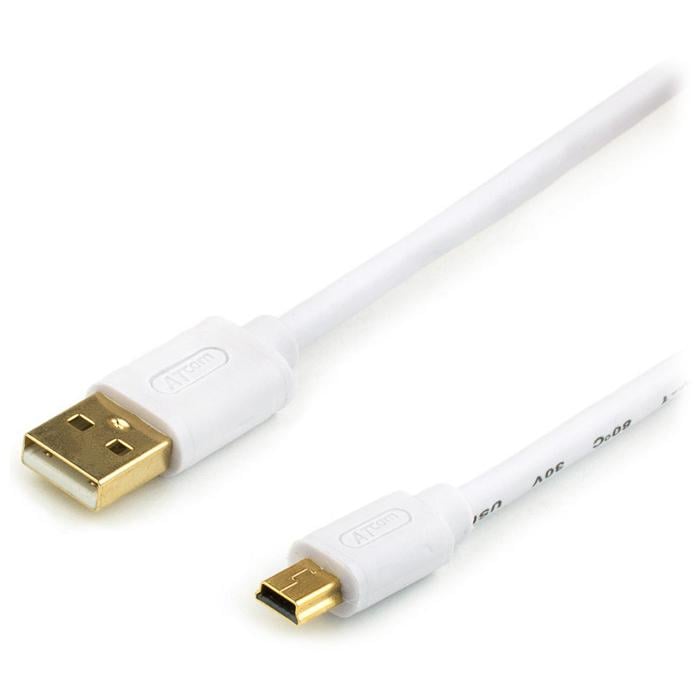 Кабель Atcom 16120 USB Type-A Mini-USB 1,8 м White (26451128)
