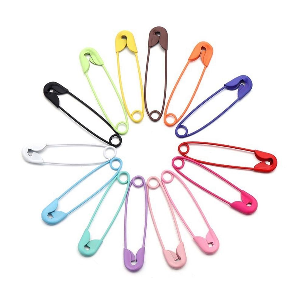 Шпильки англійські металеві 6,5x30,5 мм 50 шт. Різнокольоровий (OK0077)