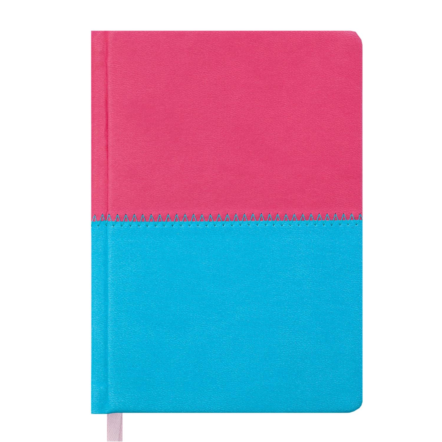 Ежедневник недатированный Buromax QUATTRO A6 288 страниц Розово-бирюзовый (BM.2609-90)