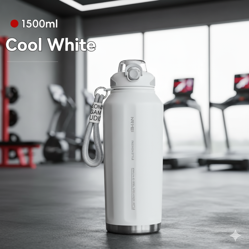 Термос NRMEI з нержавіючої сталі 316 герметичний не містить BPA 1500 мл Білий (2819609357) - фото 2 Термос NRMEI з нержавіючої сталі 316 герметичний не містить BPA 1500 мл Білий (2819609357) - фото 2