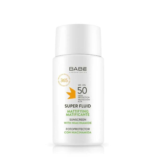Солнцезащитный супер флюид BABE SPF 50 для всех типов кожи с матирующим эффектом 50 мл (0852) Солнцезащитный супер флюид BABE SPF 50 для всех типов кожи с матирующим эффектом 50 мл (0852)