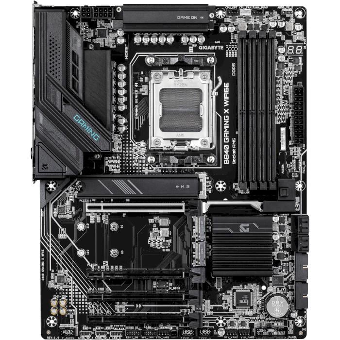 Материнська плата Gigabyte B840 GAMING X WIFI6E ATX sAM5 AMD B840 4xDDR5 3xM.2 4xSATA DP HDMI 2.5 GbE Black (35226938)