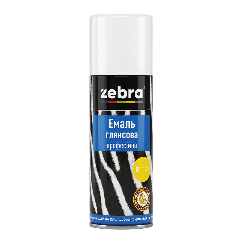 Эмаль аэрозольная универсальная ZEBRA Professional глянцевая 400 мл RAL 7024 Темно-серый (3150871236)