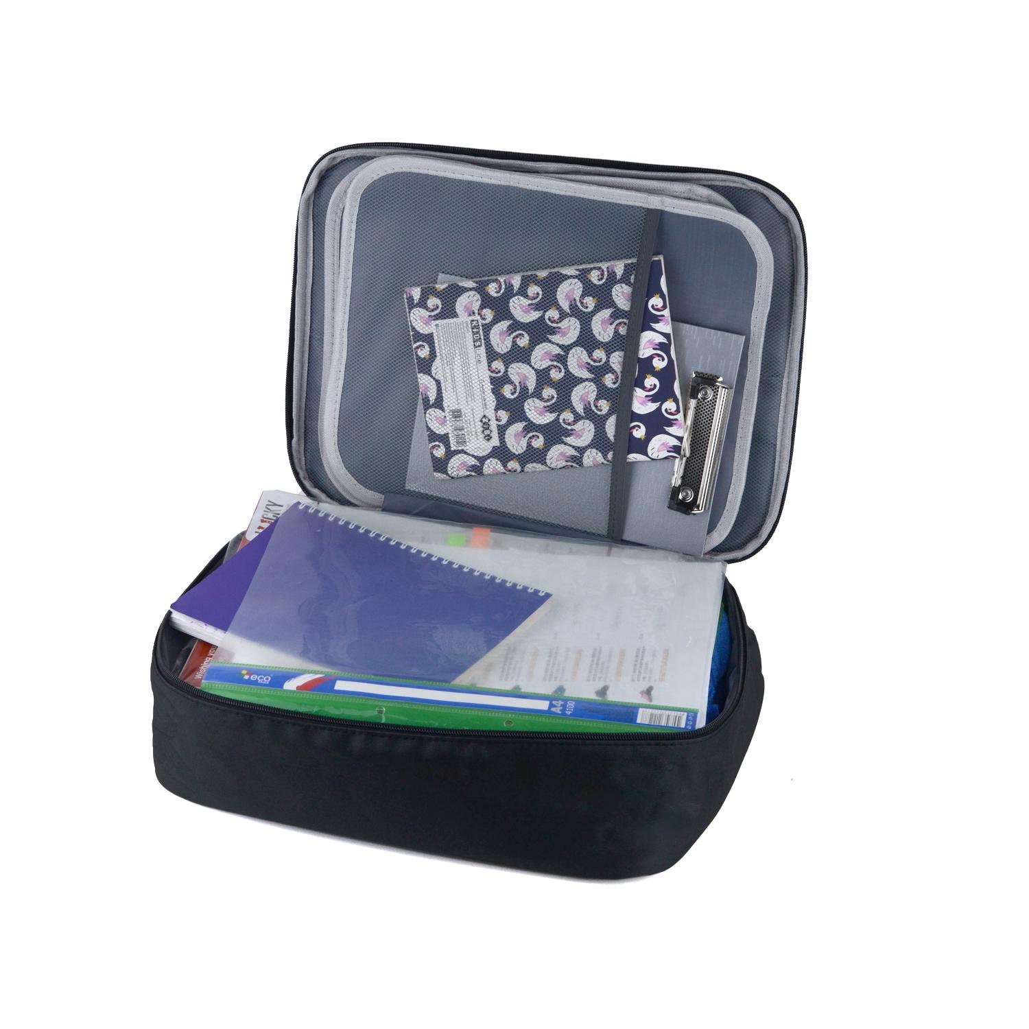 Сумка-органайзер для документів А4 35х26х12 см Чорний (ОДД-12-33) - фото 4 Сумка-органайзер для документів А4 35х26х12 см Чорний (ОДД-12-33) - фото 4