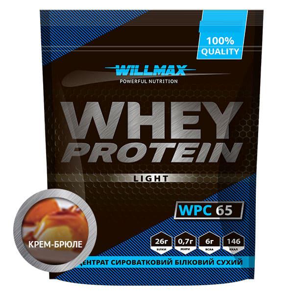 Протеин сывороточный Whey Protein 65% Willmax 1 кг Крем-брюле (3117)