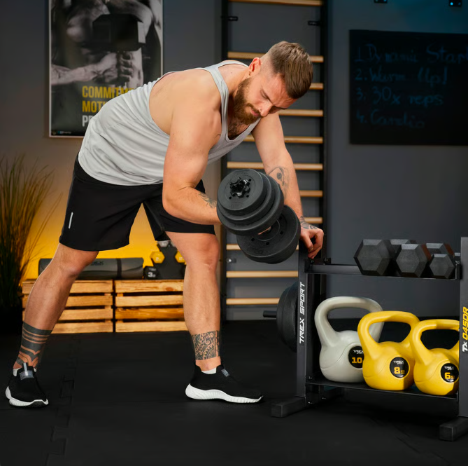 Стійка 2-рівнева TREX Sport TX-045DR для гантелей/дисків/гирь (5092) - фото 10