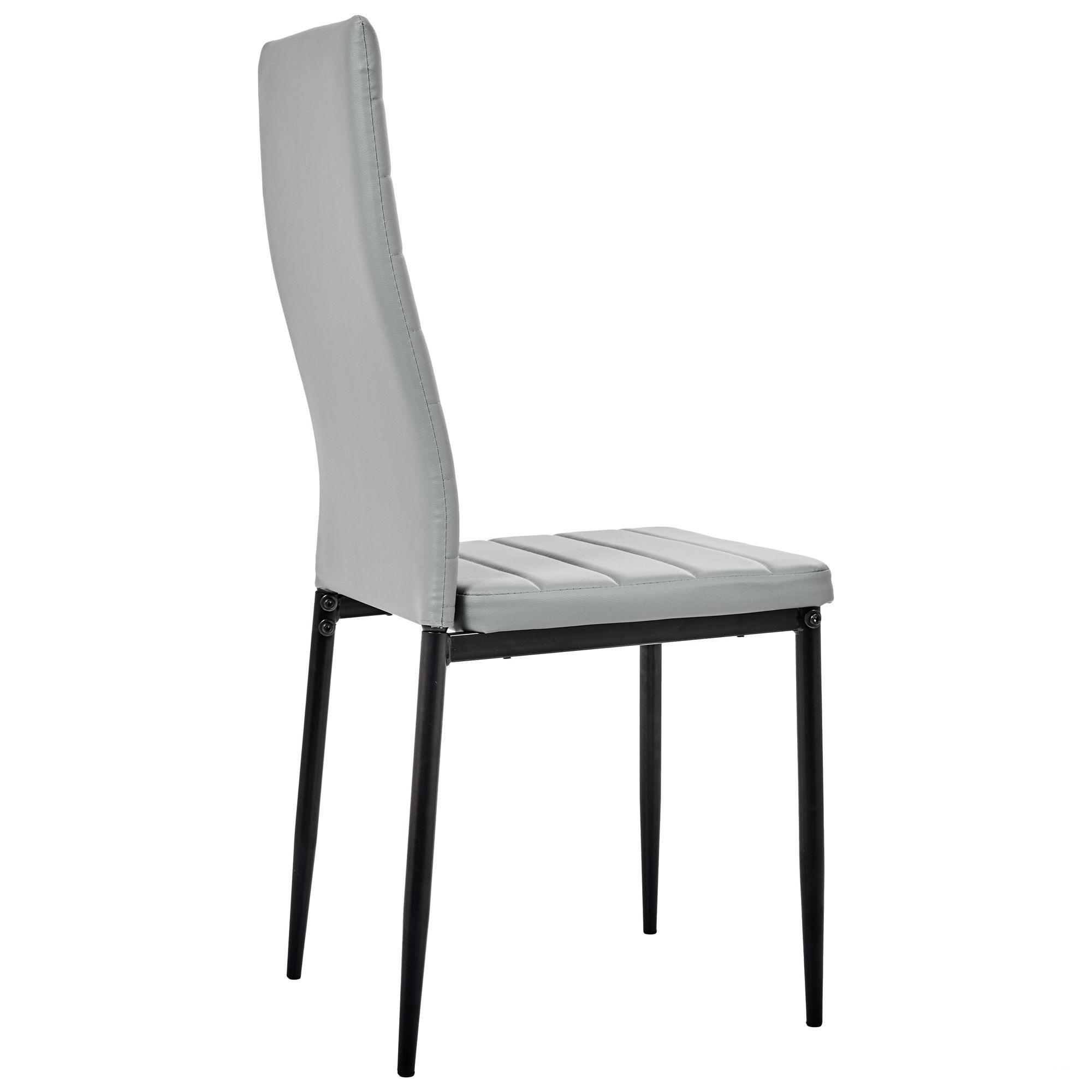 Стілець AMF Sicilia шкірозамінник Сірий (555446) - фото 2