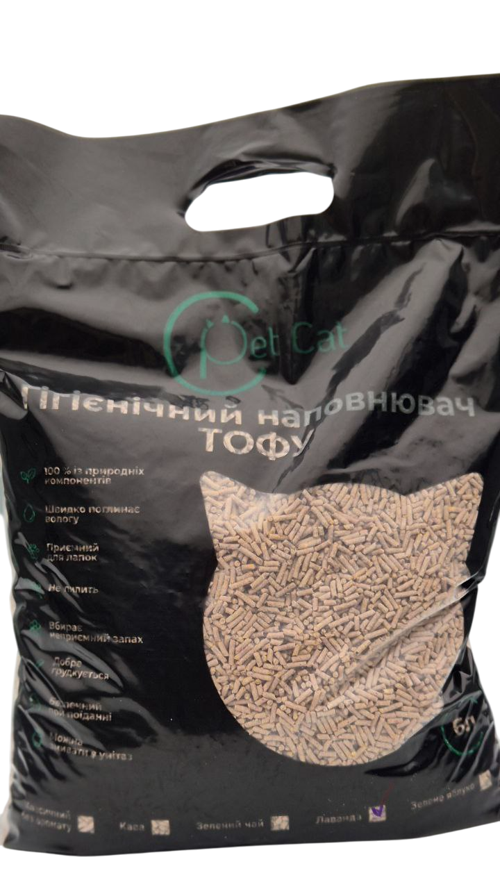 Наполнитель для туалета соевый Лаванда Pet Cat Tofu 2,5 кг 6 л - фото 2 Наполнитель для туалета соевый Лаванда Pet Cat Tofu 2,5 кг 6 л - фото 2