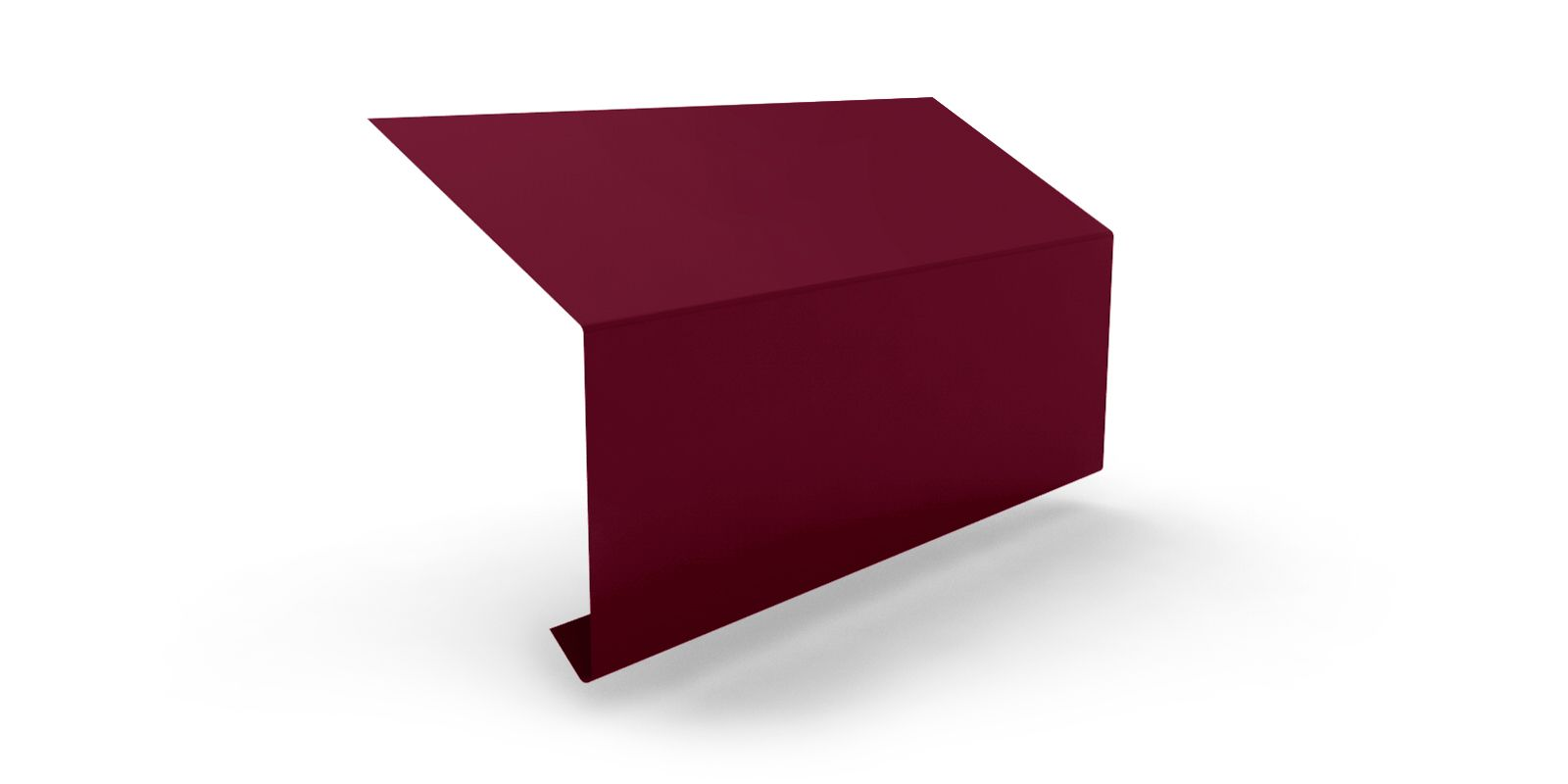 Карнизная планка широкая 2 м RAL 3005 - фото 1 Карнизная планка широкая 2 м RAL 3005 - фото 1