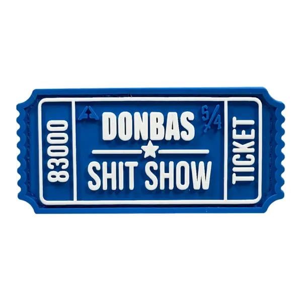 Патч ПВХ Ticket Donbas Синьо-білий (PATCH-048) Патч ПВХ Ticket Donbas Синьо-білий (PATCH-048)