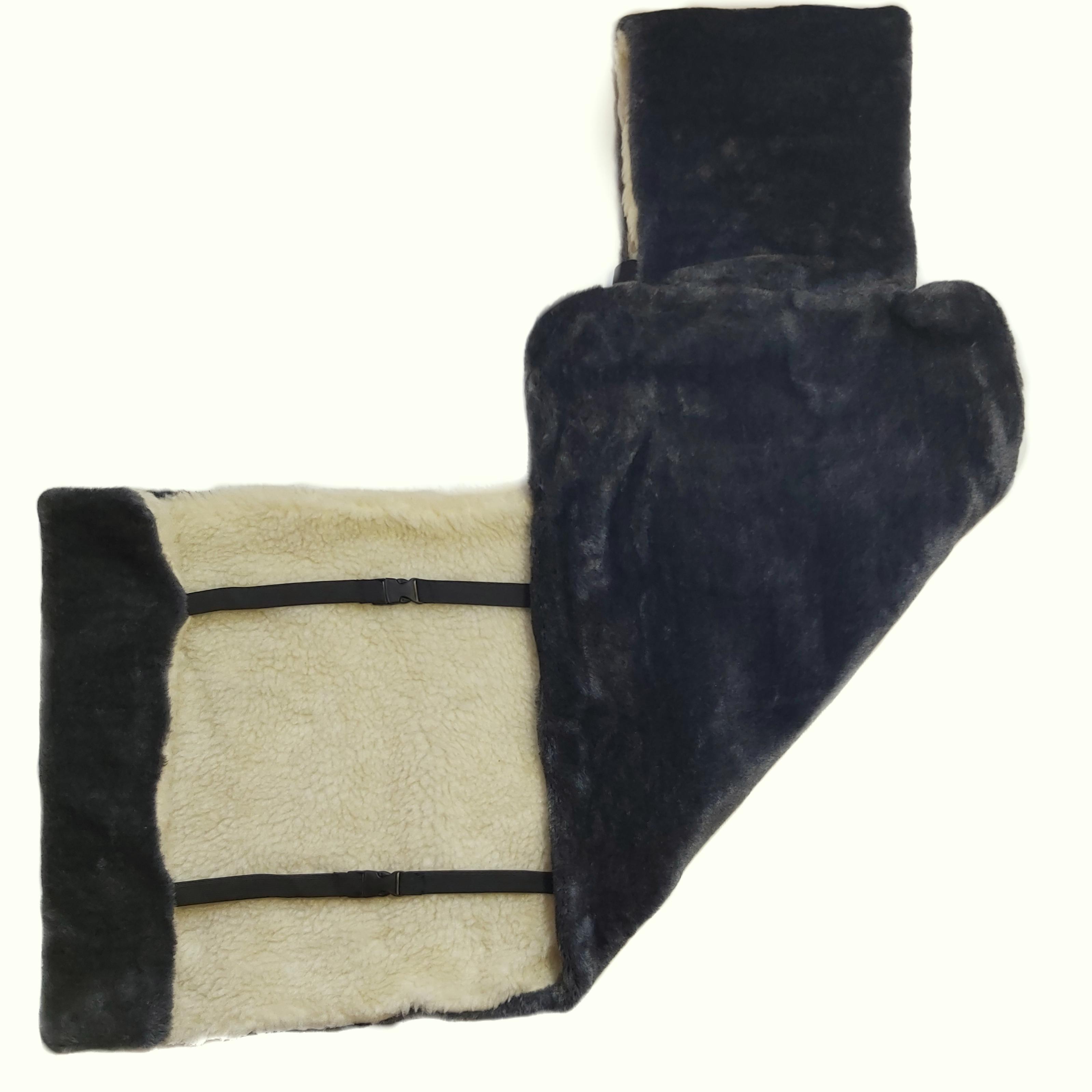 Накидка на сиденье автомобиля из овчины Sheepskin эко-шерсть 2 шт. 50 см Серый (417) - фото 6 Накидка на сиденье автомобиля из овчины Sheepskin эко-шерсть 2 шт. 50 см Серый (417) - фото 6