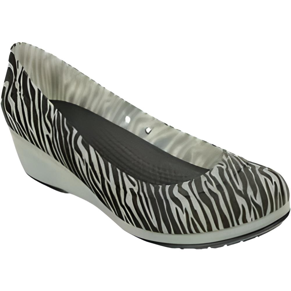 Туфлі Crocs Carlisa Animal с. W8/EUR 38-39 Black/Oyster (7184883)