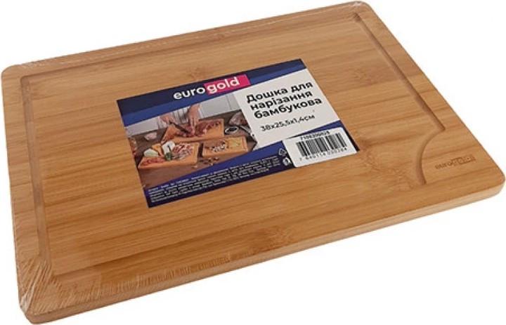 Доска кухонная бамбуковая Eurogold 38,5х25,5х1,4 см (2503730003) Доска кухонная бамбуковая Eurogold 38,5х25,5х1,4 см (2503730003)