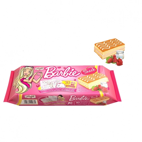 Бісквіт Freddi Barbie Snack Strawberry Yogurt 250 г (21489621) - фото 1