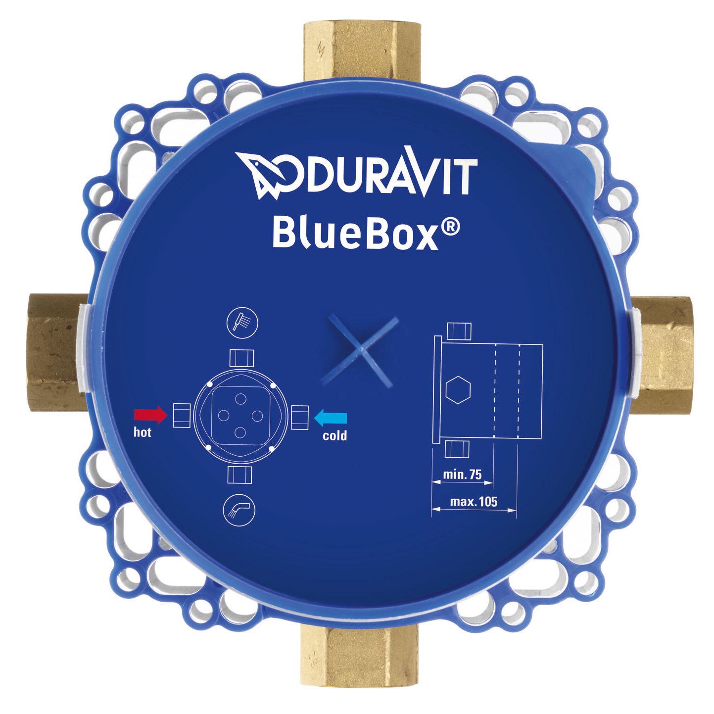 Скрытая часть термостатического смесителя DURAVIT Bluebox® ¾" GK0900001000 (113411) - фото 2 Скрытая часть термостатического смесителя DURAVIT Bluebox® ¾" GK0900001000 (113411) - фото 2