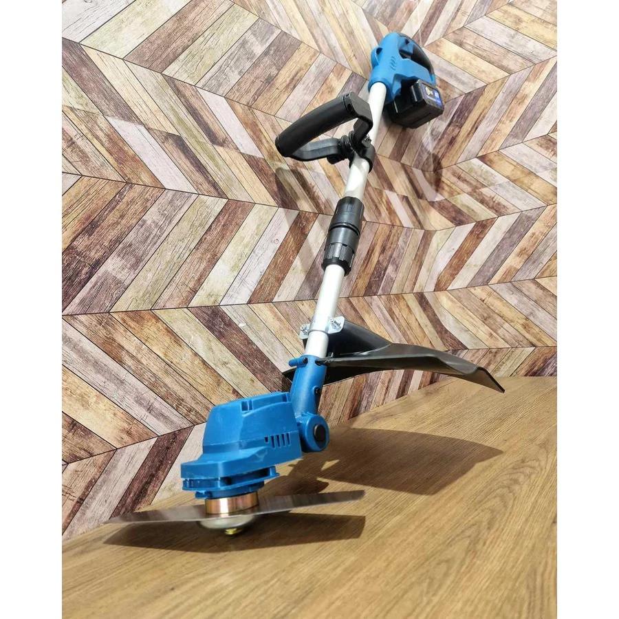 Тример безщітковий для трави з ліскою та ножем THO 48 V акумуляторний з 2 акумуляторами та телескопічною рукояткою - фото 13 Тример безщітковий для трави з ліскою та ножем THO 48 V акумуляторний з 2 акумуляторами та телескопічною рукояткою - фото 13