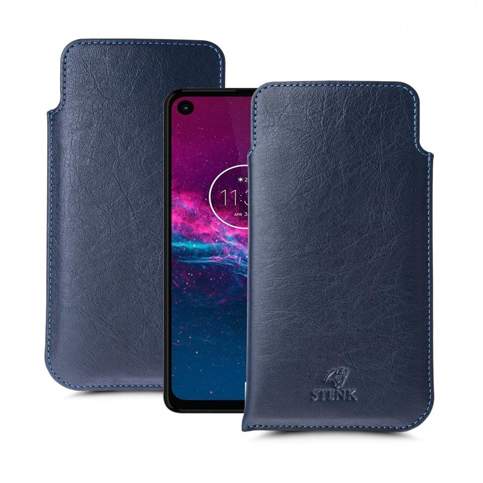 Футляр Stenk Elegance для Motorola One Action Синий (64557) Футляр Stenk Elegance для Motorola One Action Синий (64557)