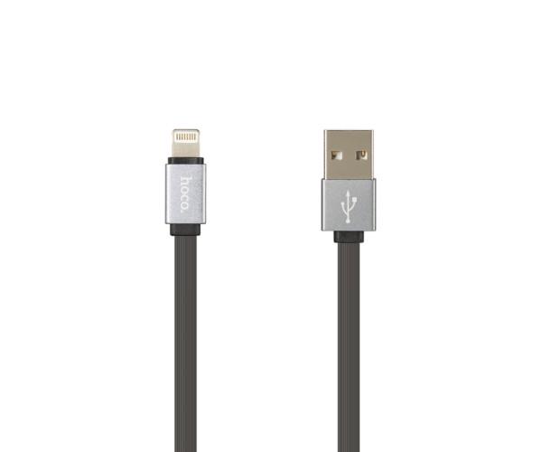 Кабель Hoco U33 Retractable Lightning USB 0,9 м Black