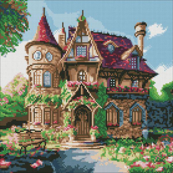 Алмазная мозаика Идейка Уютный дворец 40x40 см (Id-AMC7748)