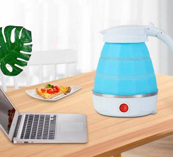 Електрочайник Electric Kettle силіконовий дорожній 500 мл Синій (521-154) - фото 2