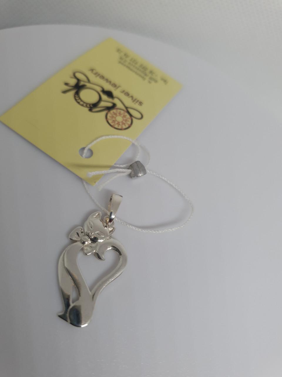 Кулон-підвіска срібний Мила киця 925 проба (2413845272) - фото 6