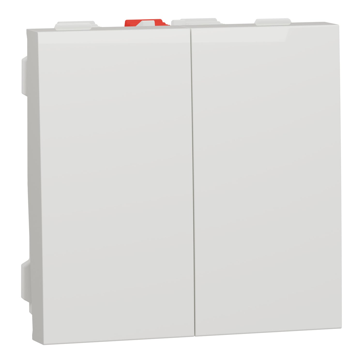 Вимикач двоклавішний Schneider Electric Unica New сх.5 10А 2 модулі Білий (NU321118)