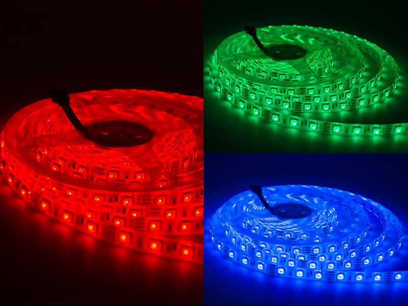 Світлодіодна стрічка МТК 5050 60 LED 10 мм 12V 14,4W/м IP65 RGB (10600) - фото 2