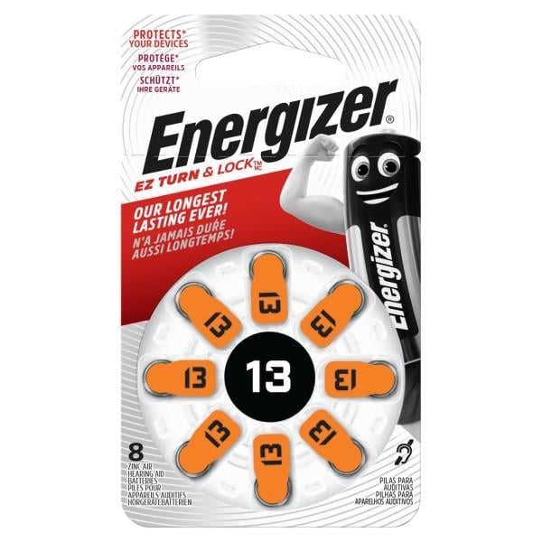 Батарейки для слухового апарата Energizer Zinc Air 13 8 шт.
