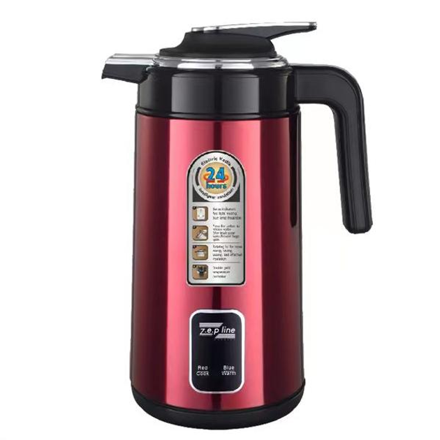 Электрочайник термос Zepline ZP-123 3 л с температурными показателями Бордовый