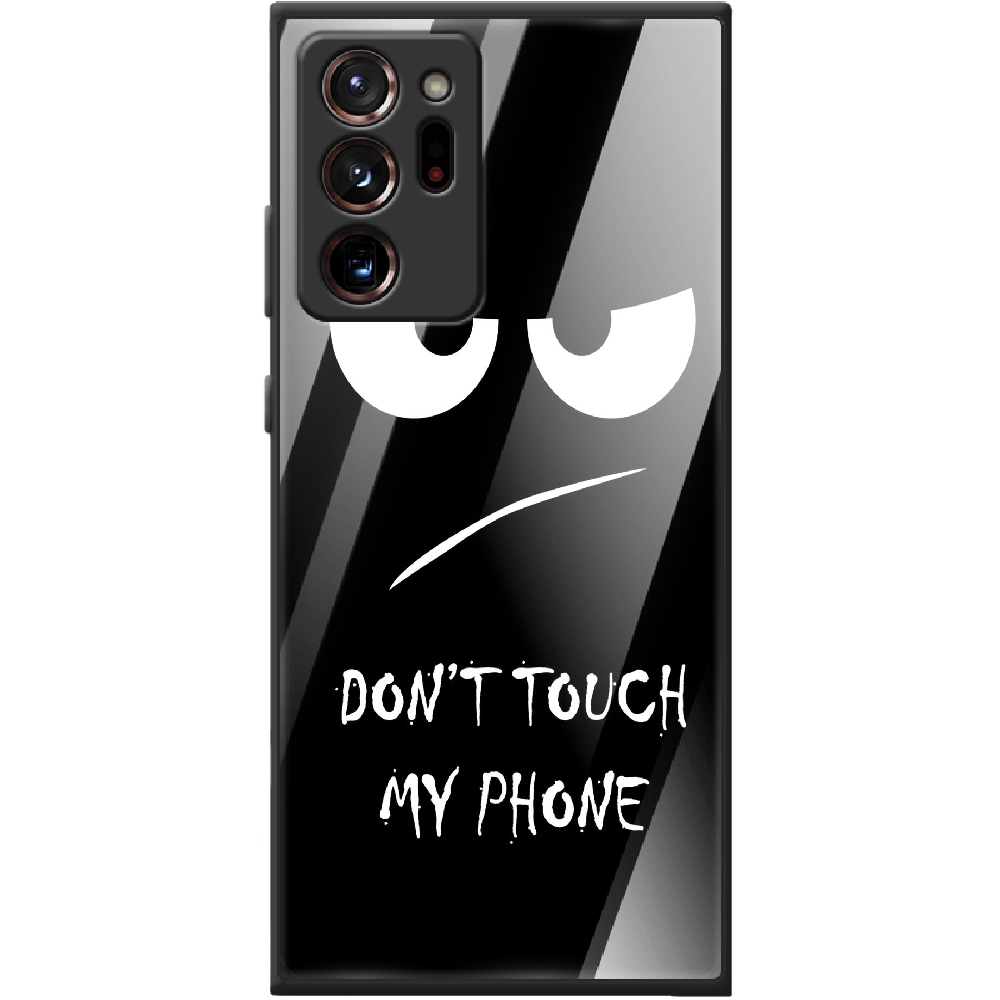 Чехол Boxface Samsung N985 Galaxy Note 20 Ultra Don't Touch my Phone Черный силикон со стеклом (40573-up535-41111)