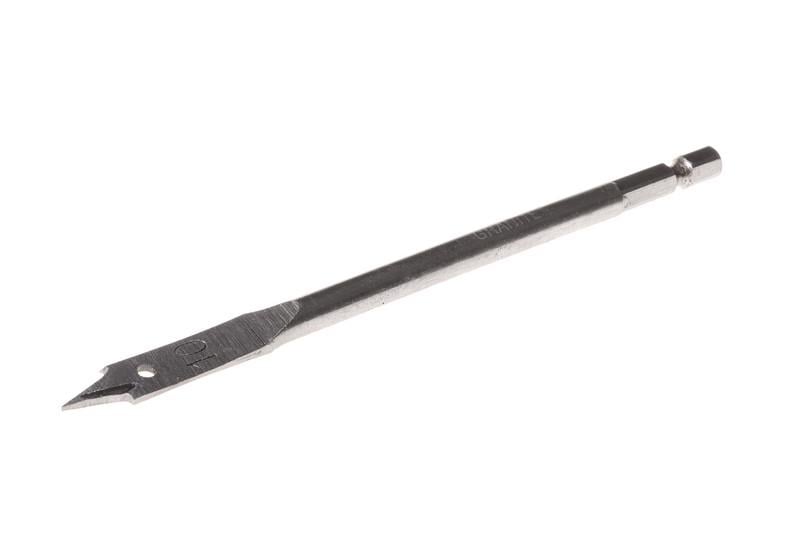 Сверло для дерева Granite перьевое 10 мм 6-гранный хвостовик 1/4" (2-12-010)