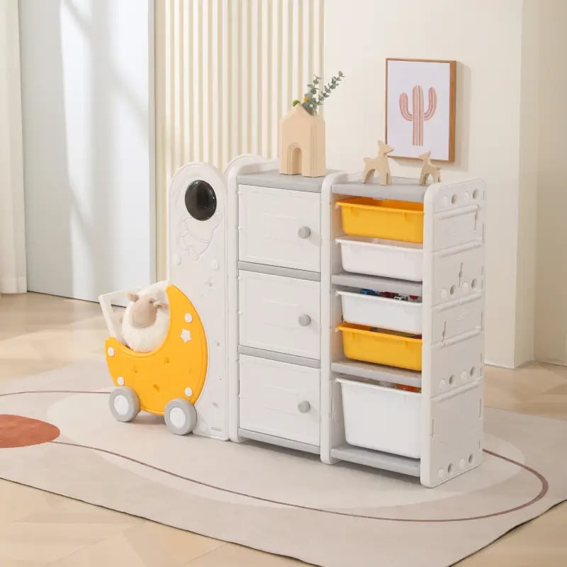 Органайзер для игрушек Lumpurini Lunetta с контейнерами 3 яруса 140x32x93 см (6bb89e0a) - фото 4