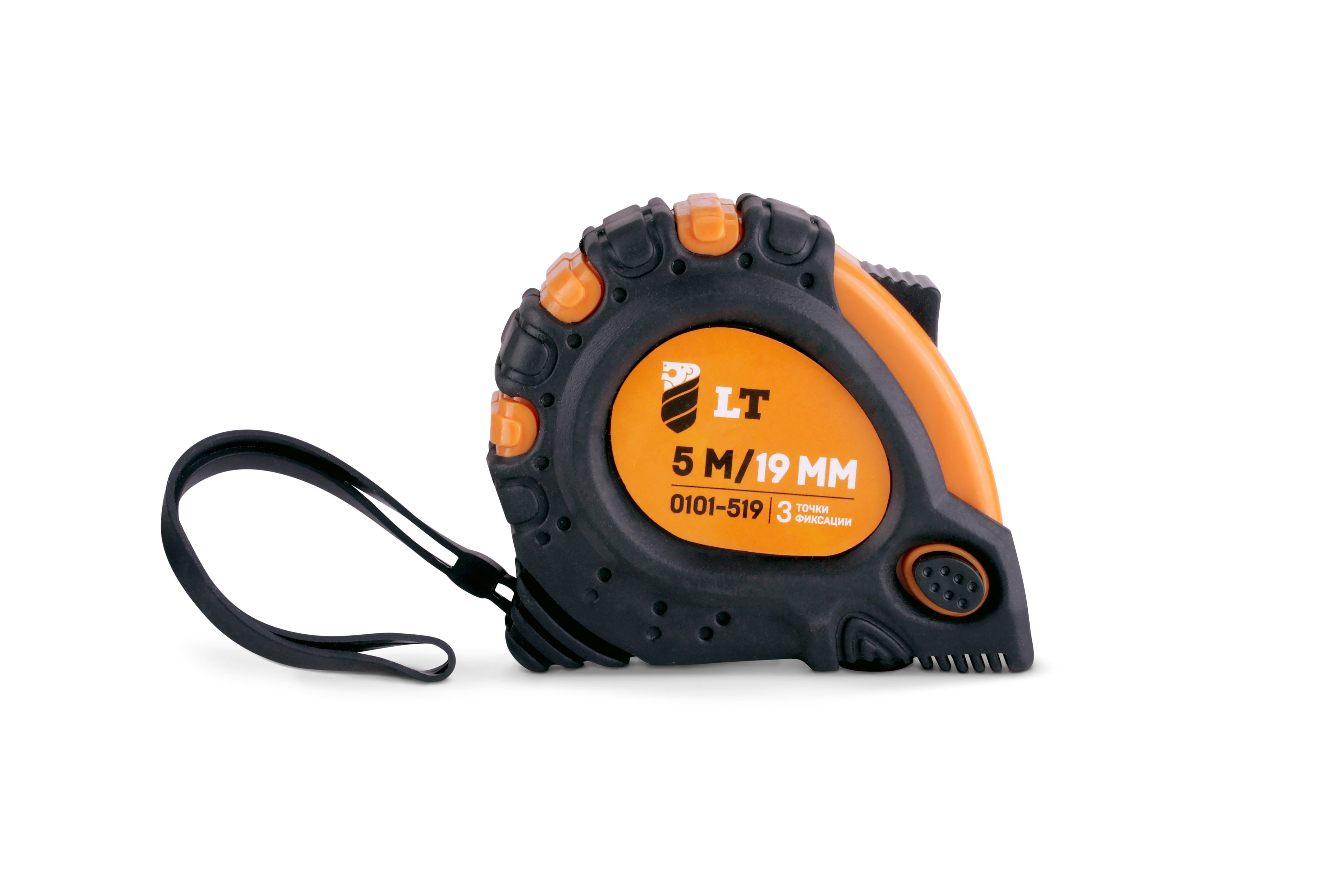 Рулетка магнитная LT PROSERIES с прорезиненным корпусом 3 стопора полотна 3 м х 19 мм (0101-319)