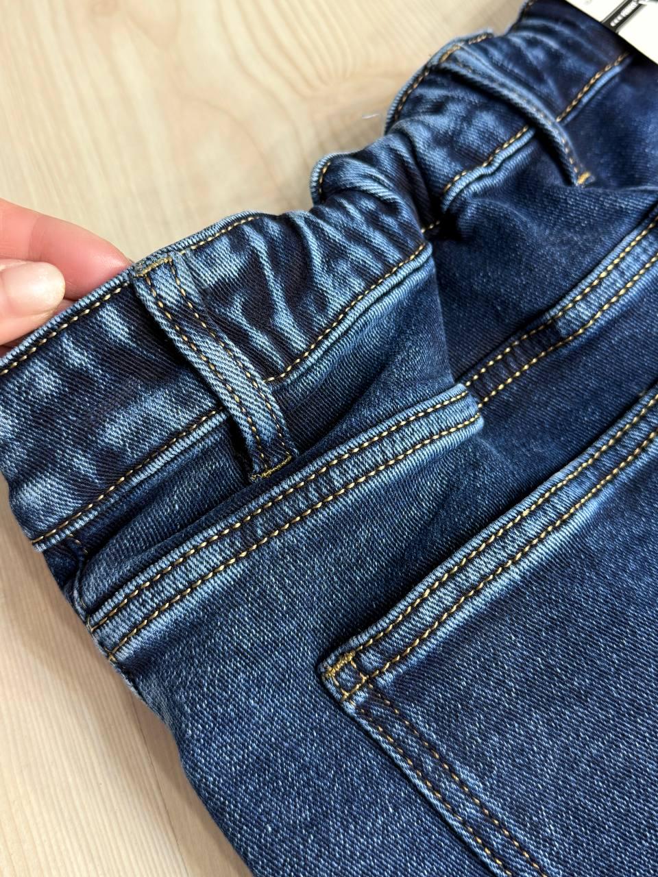 Джинсы женские Derun 8226 утепленные палаццо на флисе с ремнем р. 33 Синий (5669) - фото 4 Джинсы женские Derun 8226 утепленные палаццо на флисе с ремнем р. 33 Синий (5669) - фото 4