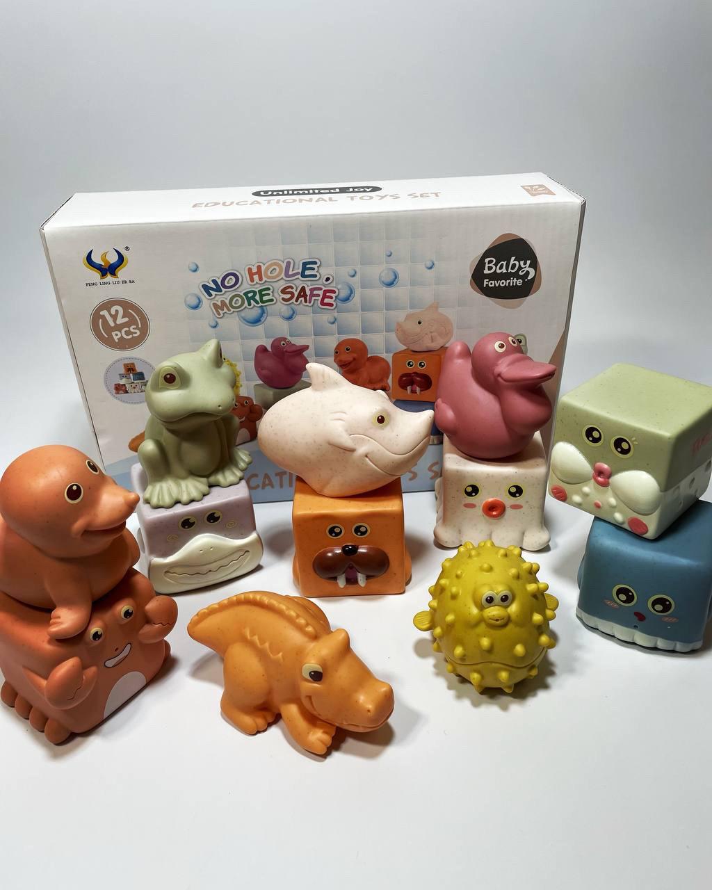 Игра для ванны 12 животных Игра для ванны 12 животных