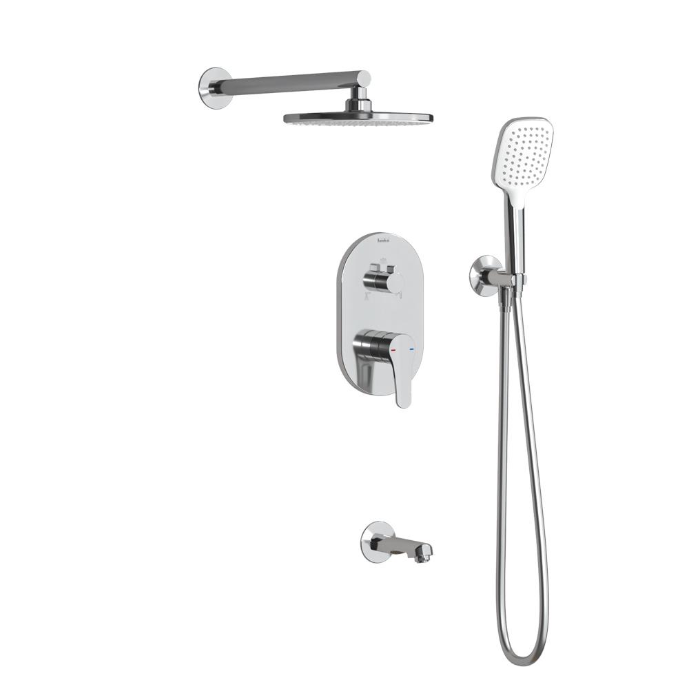 Система душевая скрытого монтажа Amos с верхним душем