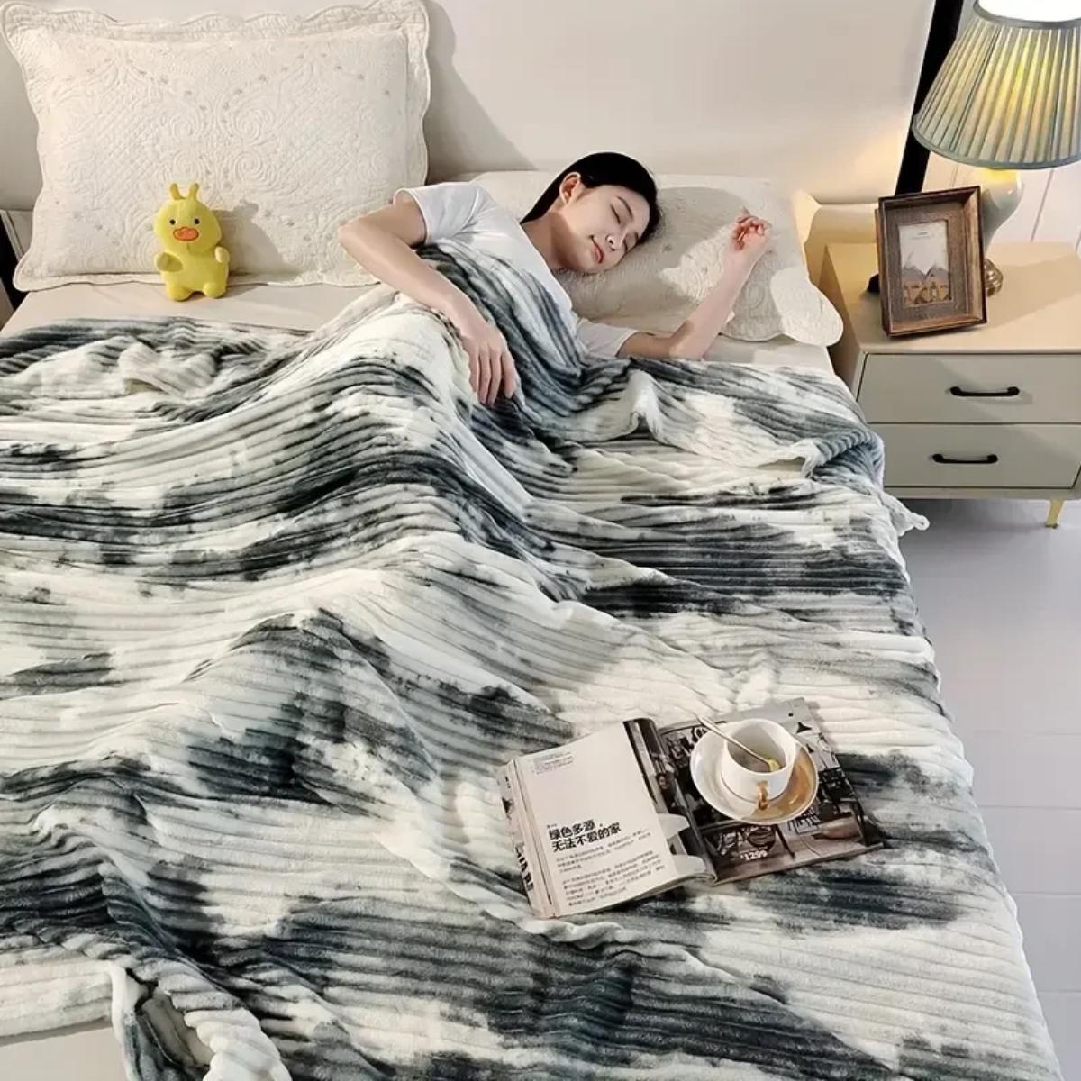 Плед Koloco Шарпей мармуровий євро 200х230 см Сірий (41812) Плед Koloco Шарпей мармуровий євро 200х230 см Сірий (41812)