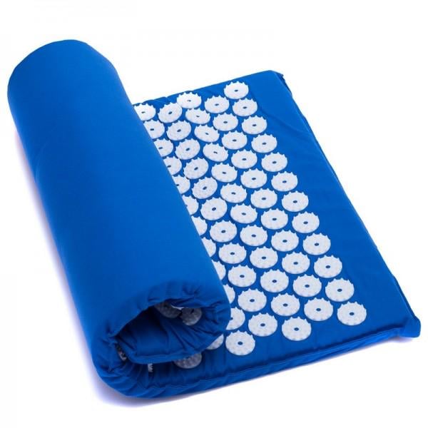 Килимок ортопедичний масажний Acupressure mat Синій